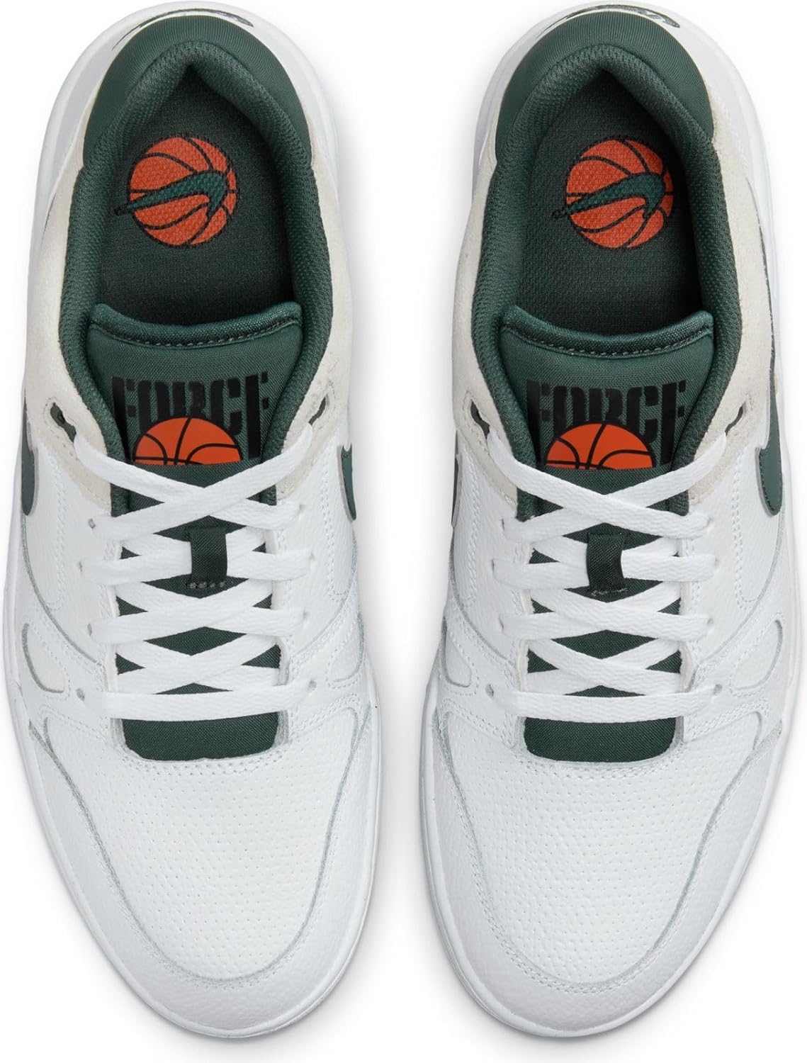 Nike Full Force Low Men's Shoes (HF1739-100, White/Sea Glass/Cosmic Clay/Vintage Green) Size 12 - Image 3