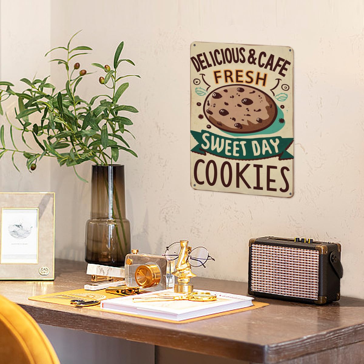 Amazon.co.jp: Delicious Food Menu Tin Sign Delicious Cookie Sweet 