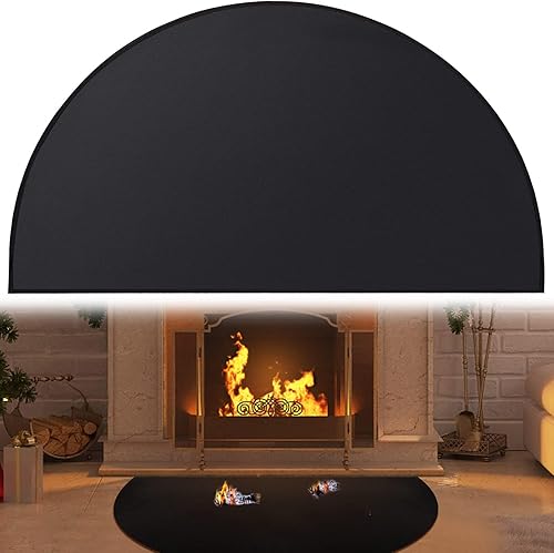Miniatura 15 de Tapetes ignífugos de 32 x 60 pulgadas para chimeneas rectangulares resistentes al fuego, almohadillas de parrilla ignífugas, tapete para debajo