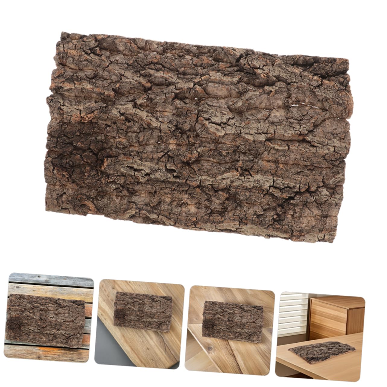 SUPVOX 2piezas Panel De Natural De De Alcornoque para Terrarios Sustrato Decorativo para Reptiles y para Serpientes y Crustáceos