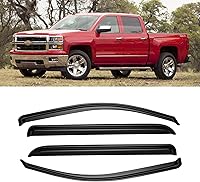 Vista 51 de Visera de ventana para Jeep Cherokee 1984-2001 (Excluye Modelo Limited), Protectores Guards Shields de lluvia de canal exterior, Deflector