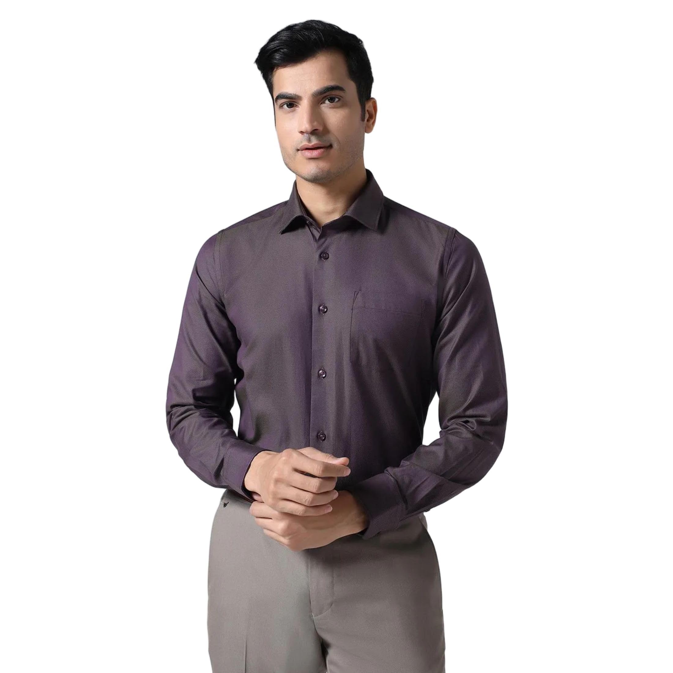 blackberrys Men's Solid Slim Fit Shirt-picture-34