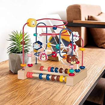 木のおもちゃ 7点セット　スロープ　ルーピング　大工さん　パズル　そろばん 木のおもちゃ 7点セット スロープ ルーピング 大工さん パズル