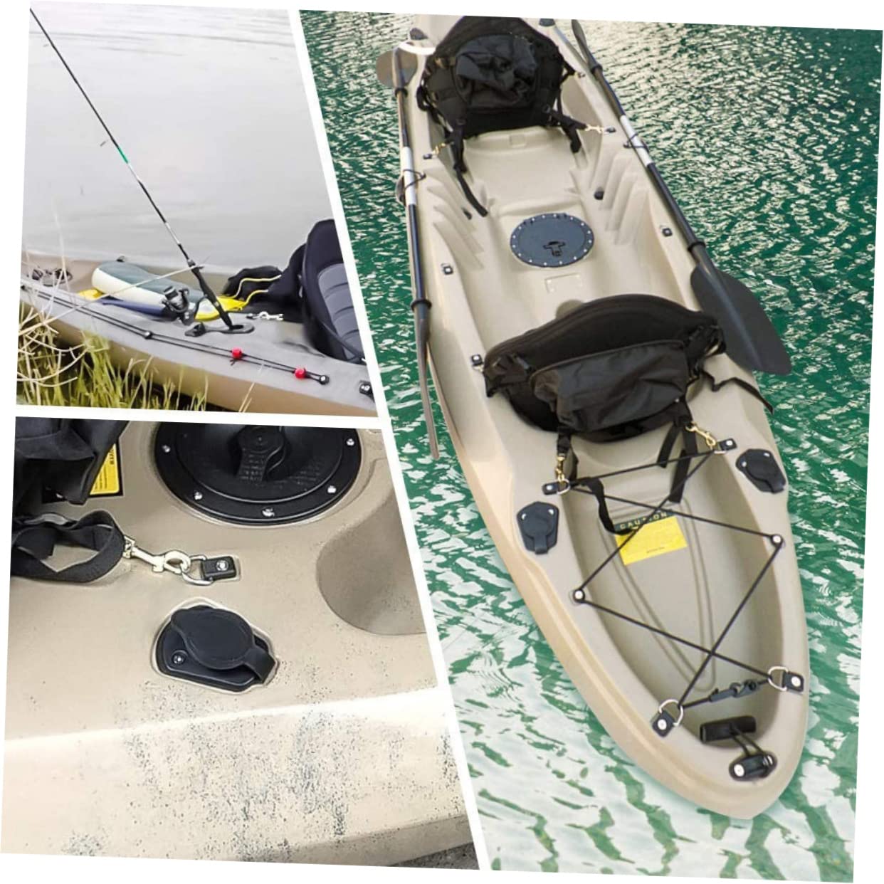 INOOMP 1 Set Staffa di Pesca Supporto per Canna Pesce Strumento del Basamento Accessori per Barche Pesca Accessori per Kayak Canna Pesca Portacanne per Barche Pesca Kayak
