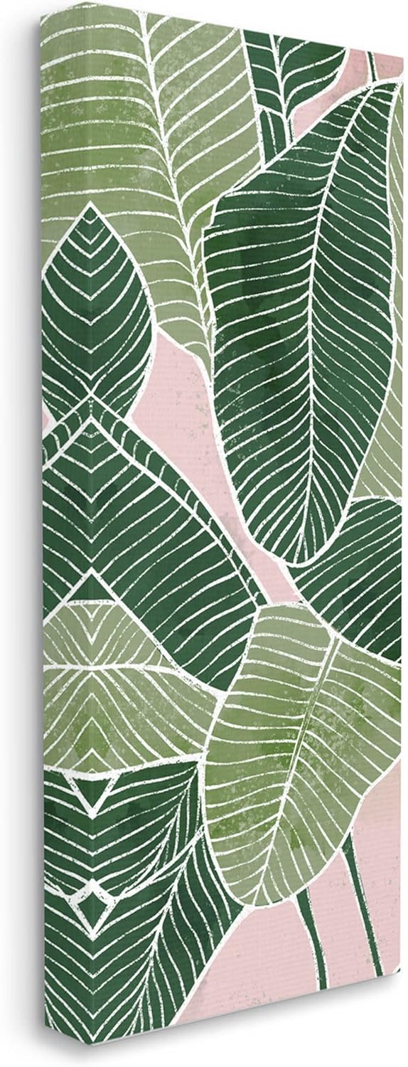 Stupell Industries Layered Plant Leaf Shapes Canvas Wall Art, Design by Ziwei Li