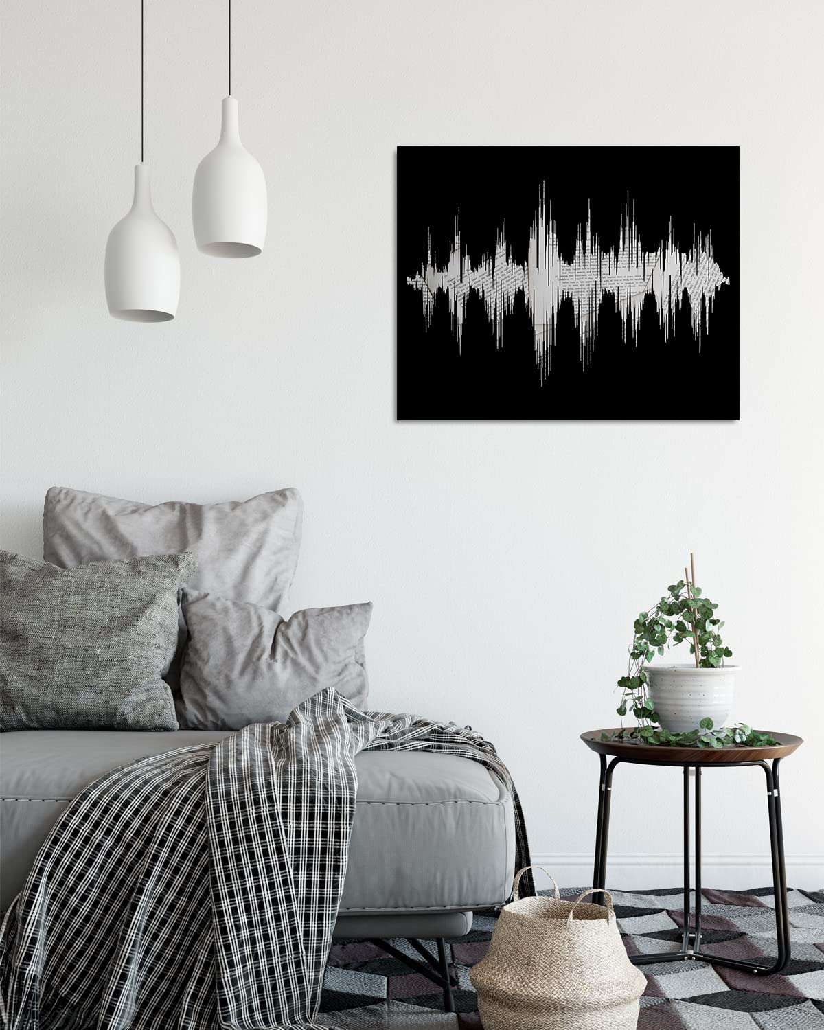 Amazon.com: Modern Soundwaves Artwork - Sound Wave Music Wall Art