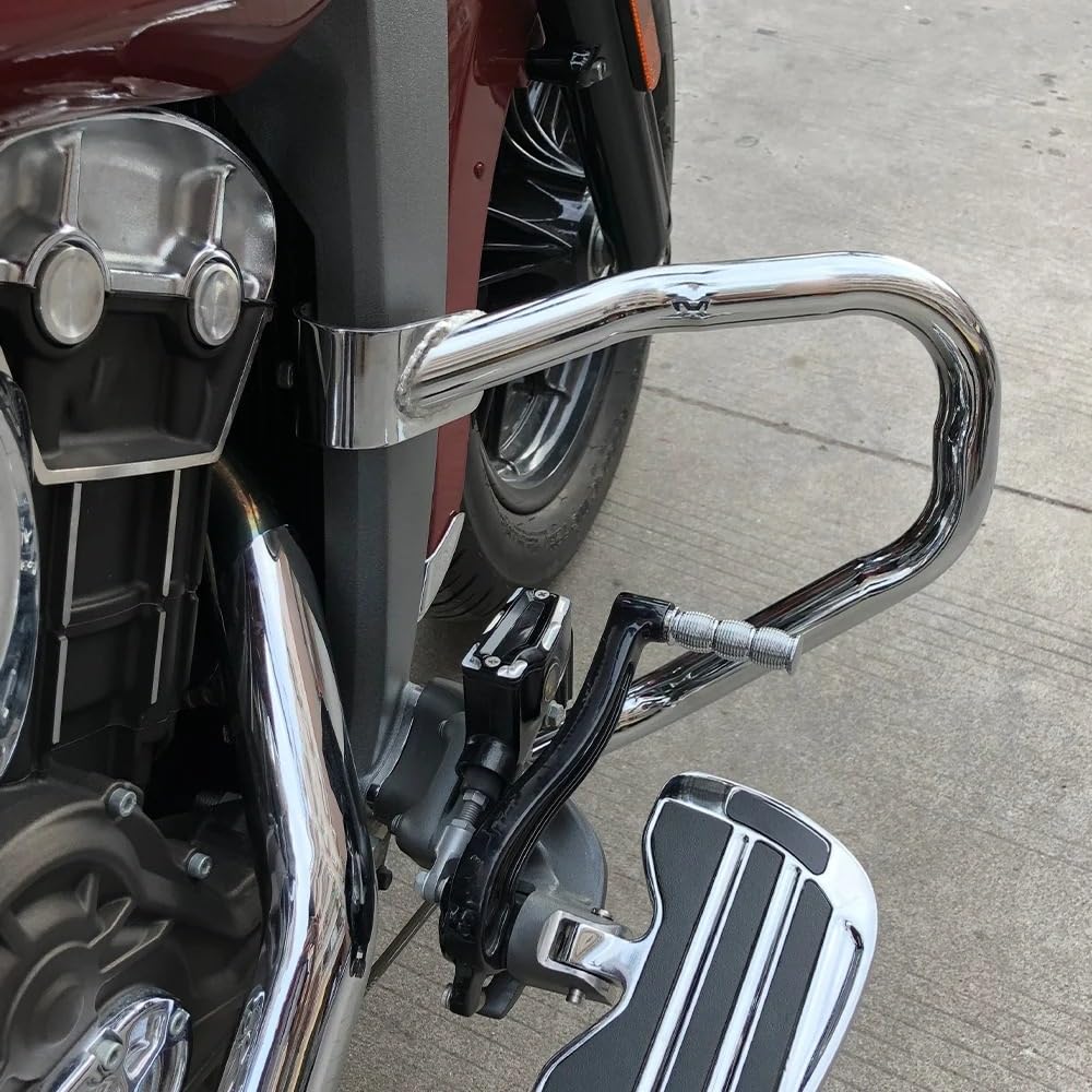 Barra Paramotore Per Motociclette Indian Scout E Modelli 2015-2023, Protezione Anticaduta - Nero - Foto 13