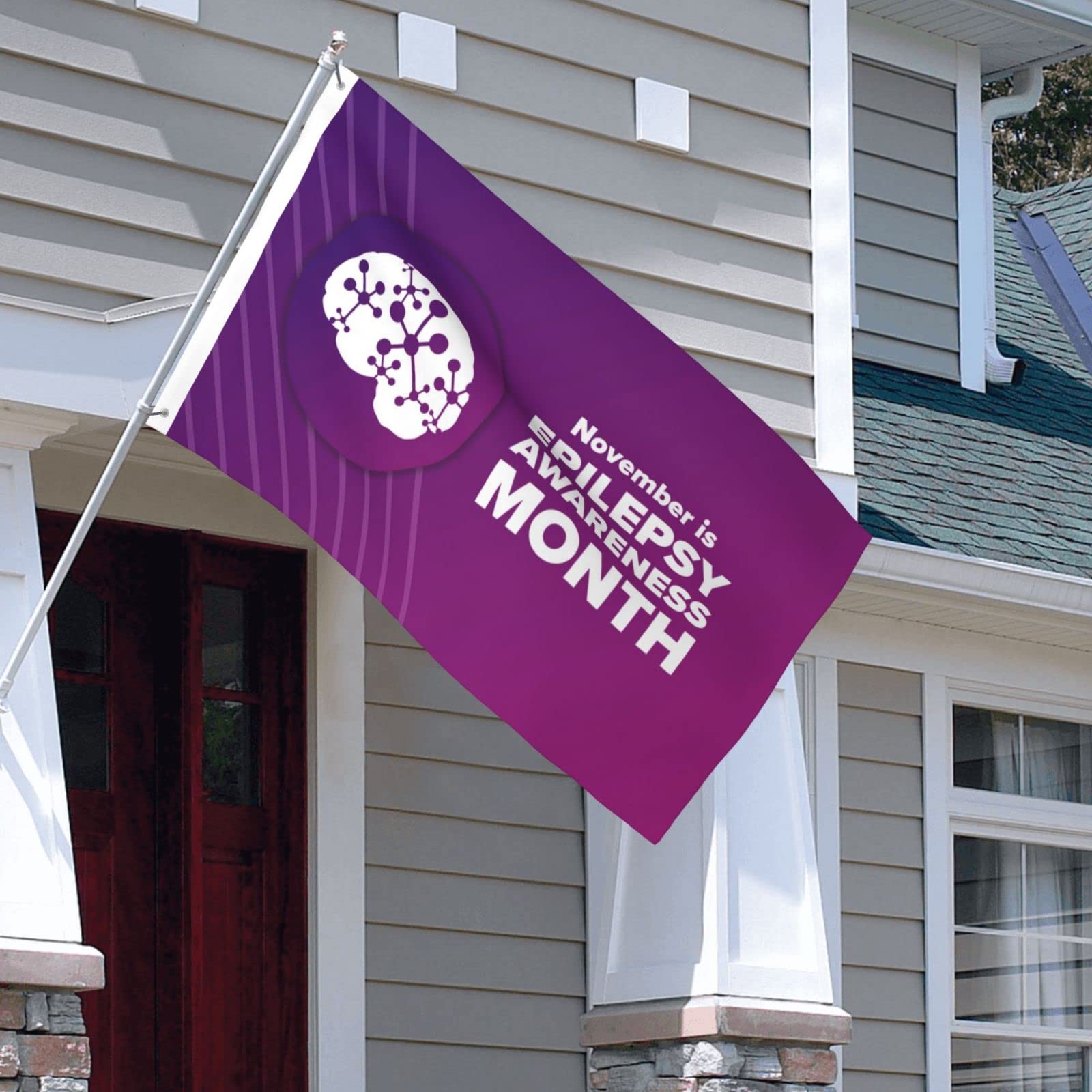 Gartenflagge „November Is National Epilepsy Awareness Month“, Doppelseitig, 30,5 X 45,7 Cm – Wetterfest & Farbecht