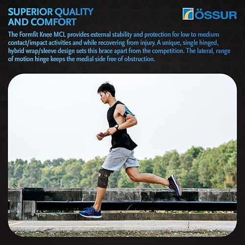Miniatura 6 de Össur Formfit - Soporte de rodilla MCL, soporte de compresión ajustable para ligamento colateral medial, hombres y mujeres, solución ortopédica para
