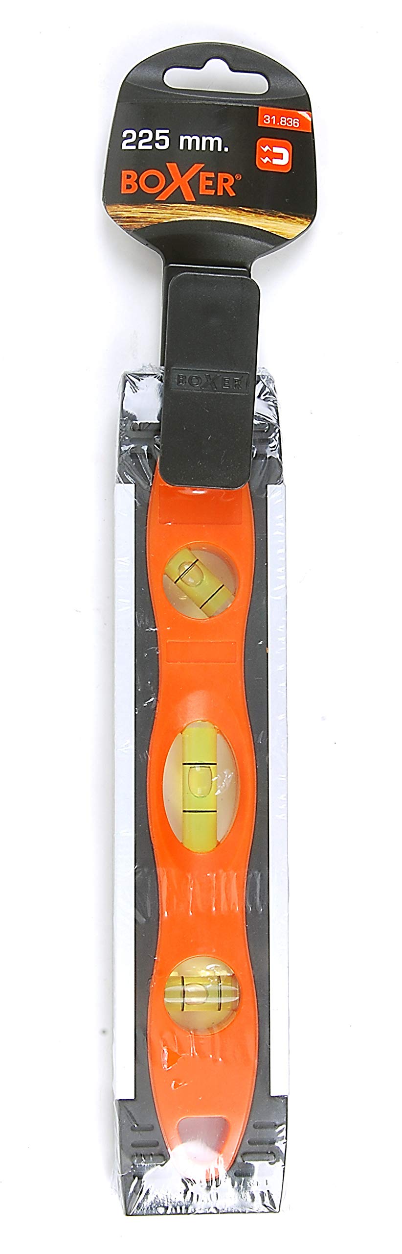 Boxer® Torpedo Spirit Level with 3 Levels and Magnet 225 mm, Steel - Image 2