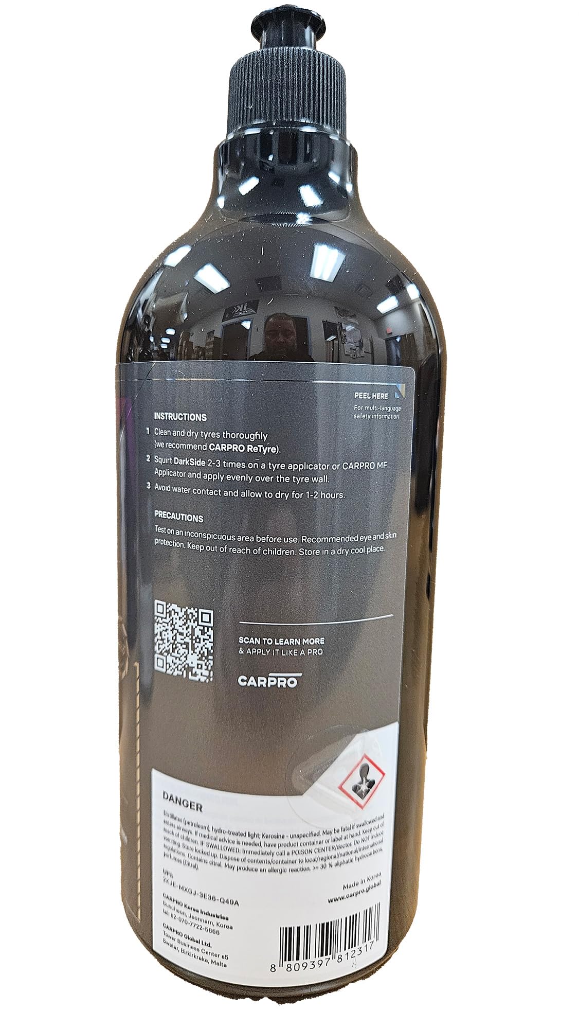CarPro DarkSide Tyre & Rubber Sealant Revêtement pour pneus et caoutchouc 1000 ml