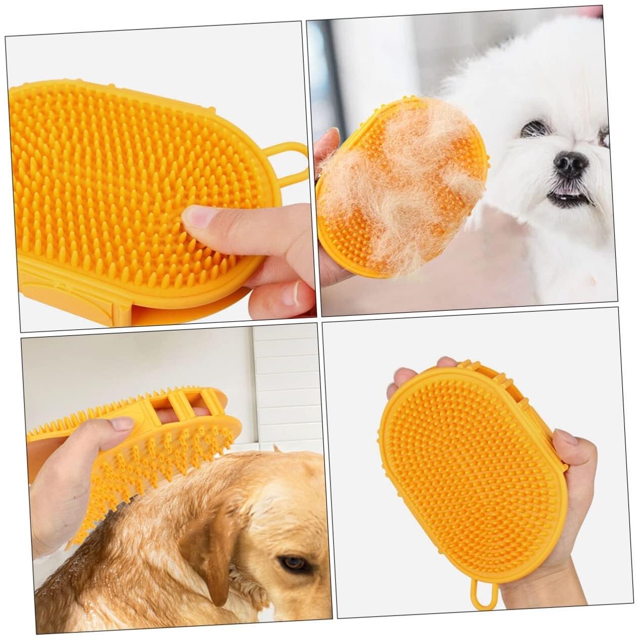 POLGDW 10 pezzi Spazzola for la pulizia degli animali domestici Spazzola for cani a pelo corto 2 in 1 Spazzola for peli di animali domestici Cucciolo Gatto Fornitura Spazzola for la pulizia multifunzi