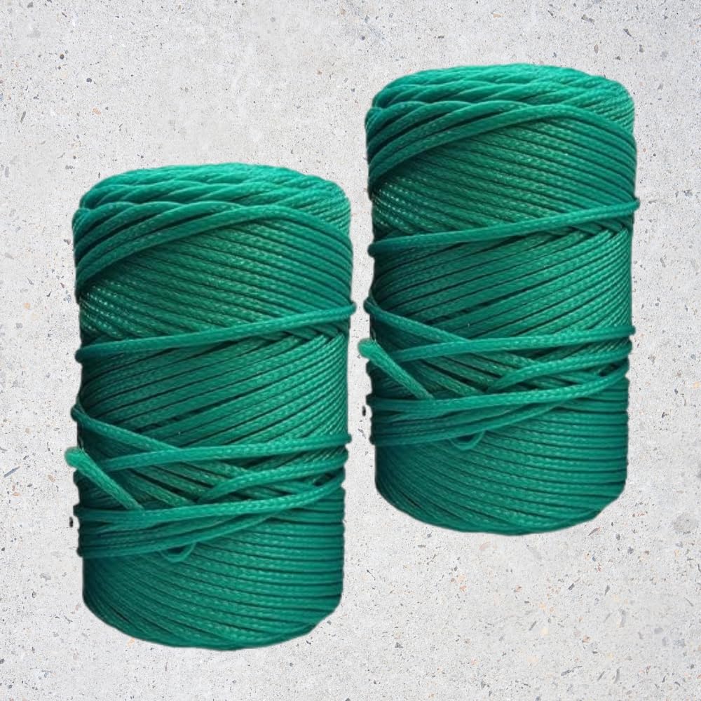 Bhajanlal Greenery Nylon Rope 120 Meters UV Coated 3mm Thickness for Shade net Stitching Creeper net Making and Gardening Purpose (Pack of 2) (B08QVY332T) Amazon Price History, Amazon Price Tracker