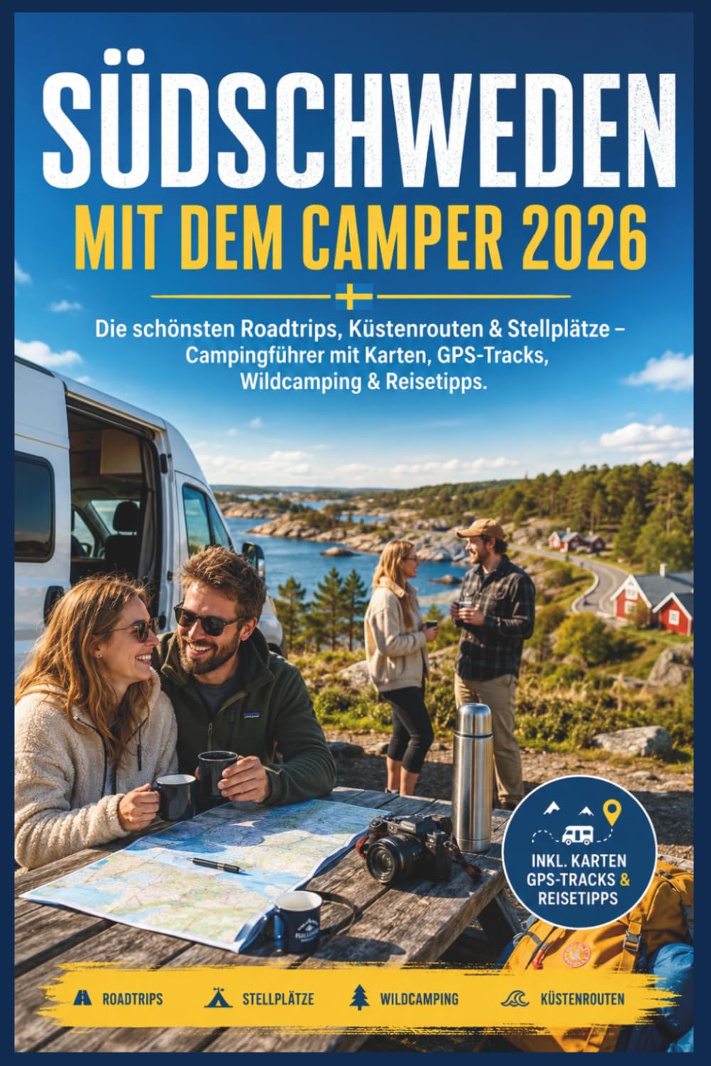 Südschweden mit dem Camper 2026: Die schönsten Roadtrips, Küstenrouten & Stellplätze – Campingführer mit Karten, GPS-Tracks, Wildcamping & Reisetipps
