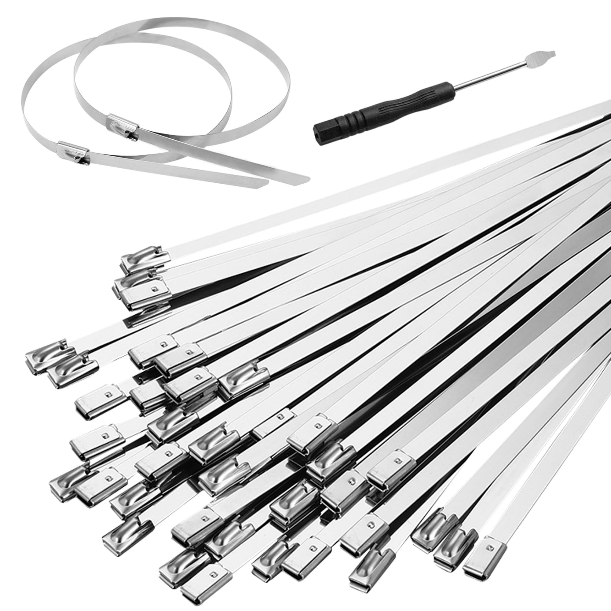 Amazon.com: Metal Stainless Steel Cable Ties: Heavy Steel
