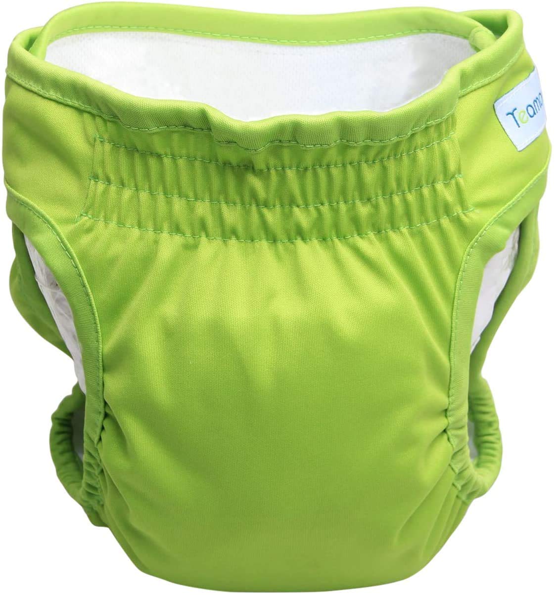 Teamoy 4 Piezas Pañal para Perros, Negro + Verde + Rosa + Morado, L1 | Pañales de Magasin Pet Lavable,pañales para Perros Hembra, Superabsorbente y Cómodo