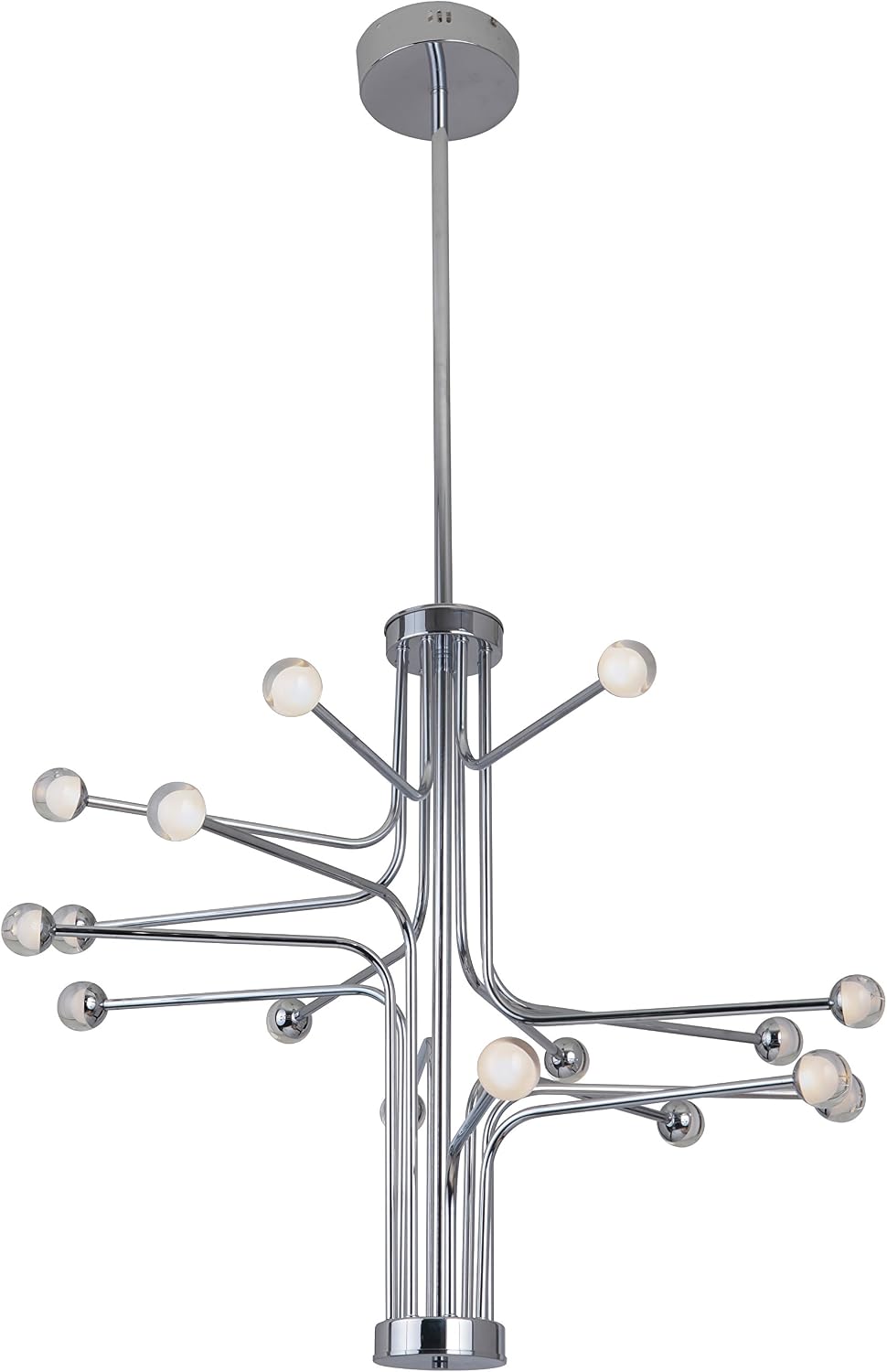Craftmade 43016-CH-LED Solis LED Pendant Chandelier Lighting, 16-Light, 16 Watts, Chrome (33" W x 28" H)