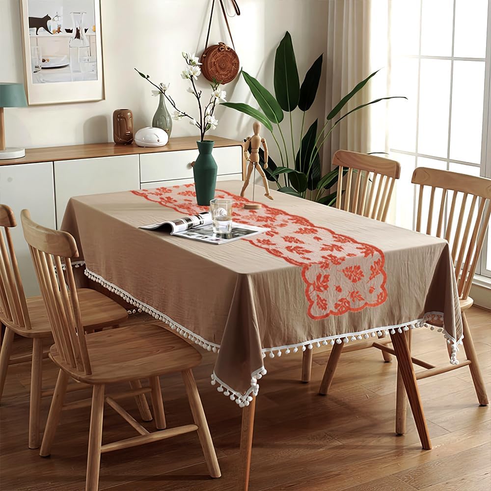 Fall Table Runner Thanksgiving Table Runner Lace Table Runners Thanksgiving Runner for Table Thanksgivings Decoration Leaf Table Runners 72 Inch Long for Dinner Tables Decor Indoor Outdoor Home Party