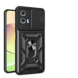 Compatible with Motorola Moto G34 5G Case Cover&comma;with Slide Camera Lens Cover Compatible with Motorola Moto G34 5G XT2363-2 Case Black