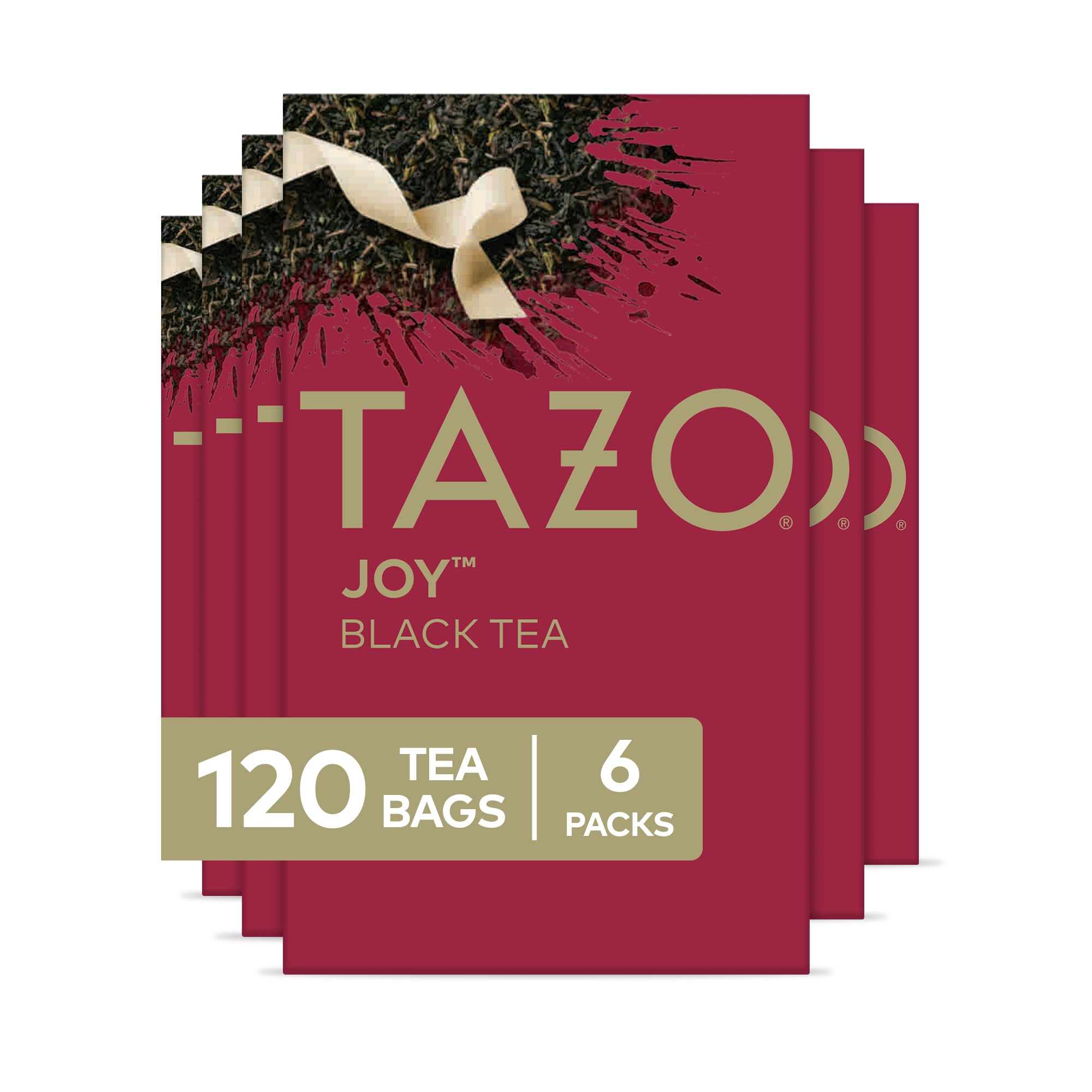 Joy Limited Edition Seasonal Blend of Black, Oolong & Green Tea with Hints of Peach, 120 Total Bags (20ct - Pack of 6)