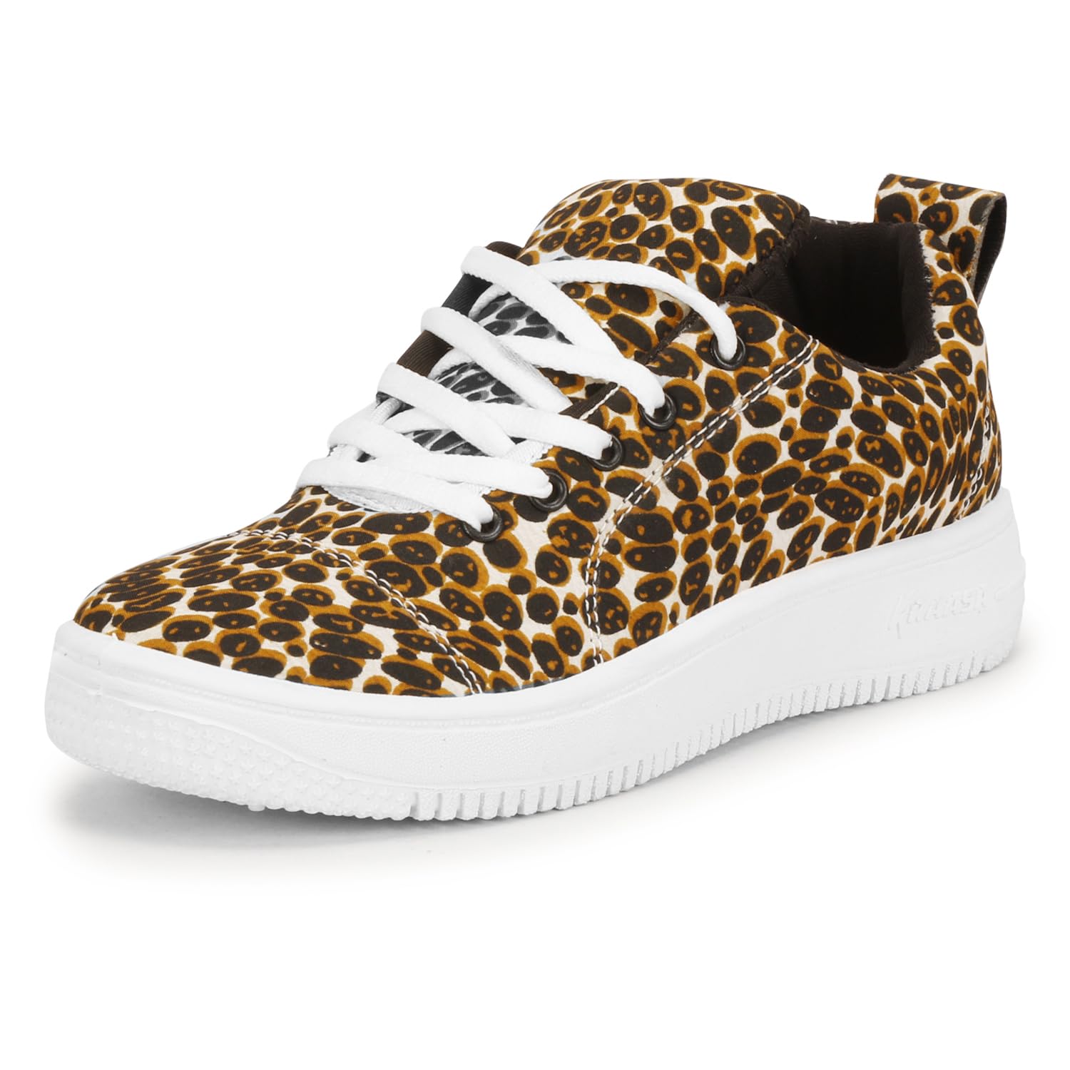 Kraasa Oneness 2.0 Sneakers for Women & Girls, Casuals for Women Leopard UK 4 Brown (B0CH6QVM8N) Amazon Price History, Amazon Price Tracker