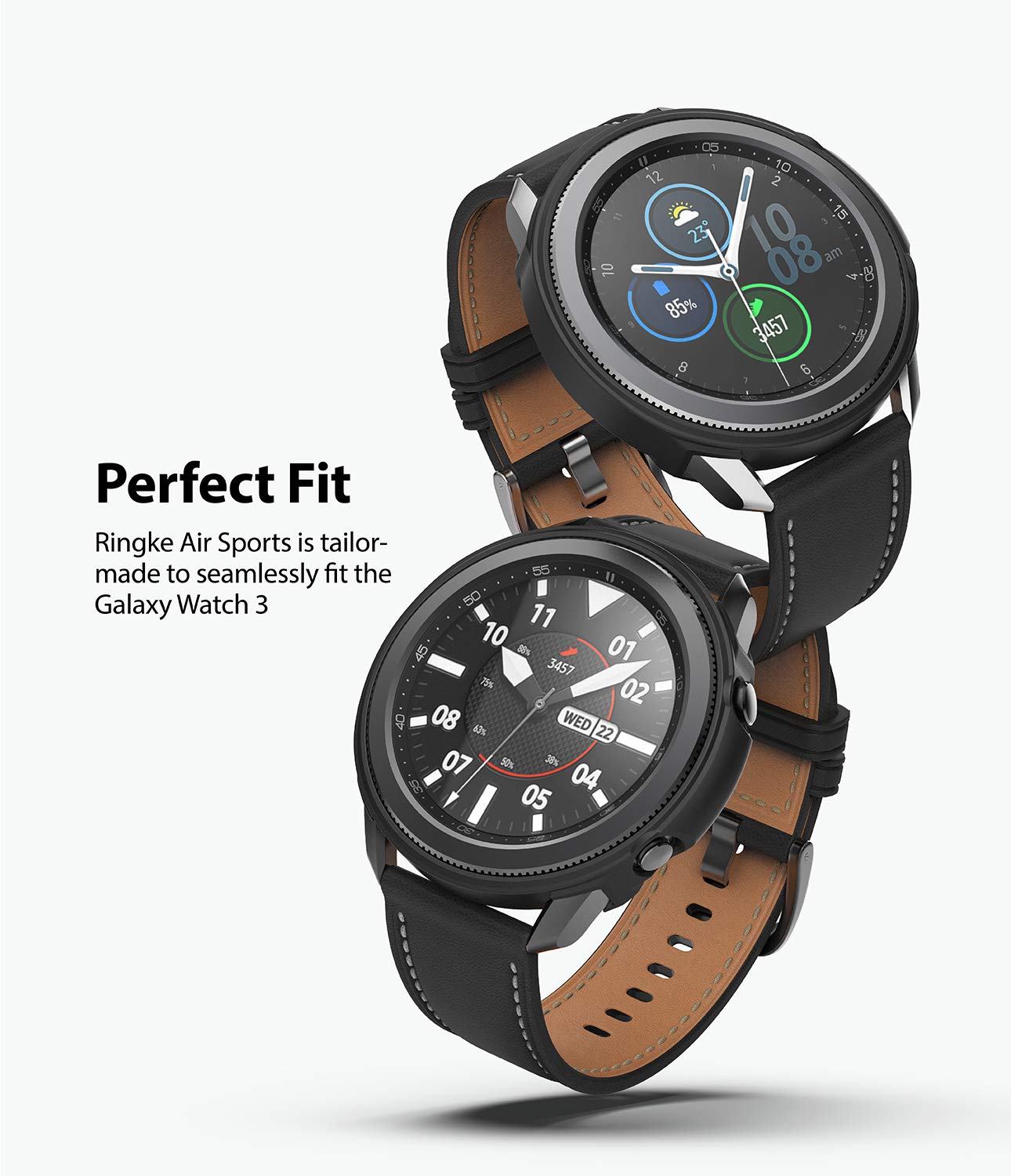 Ringke Air Sports TPU Case Designed for Galaxy Watch 3 45mm - Black 2