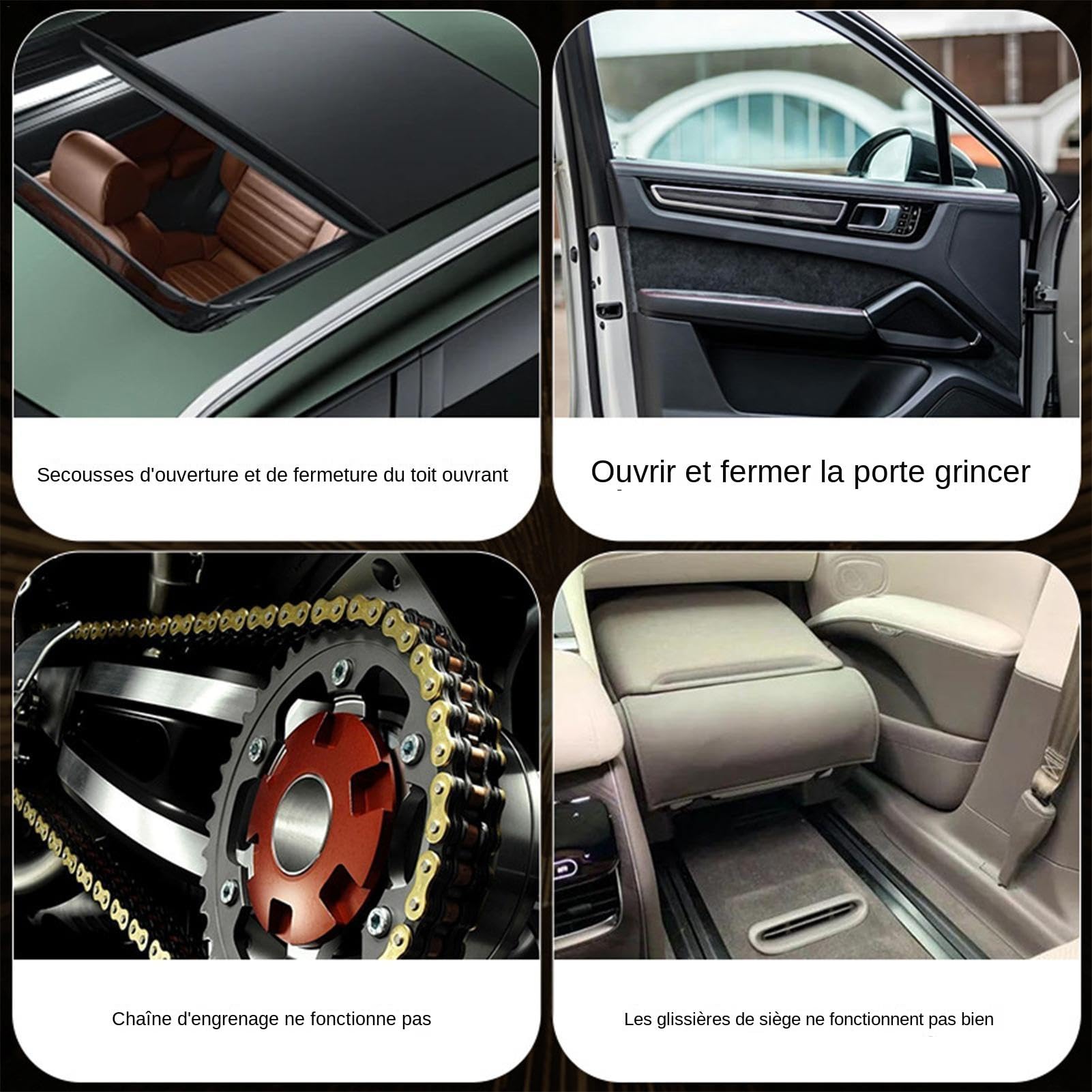 Graisse Automobile Polyvalente 500g - Lubrifiant Charnières Portes Et Équipements