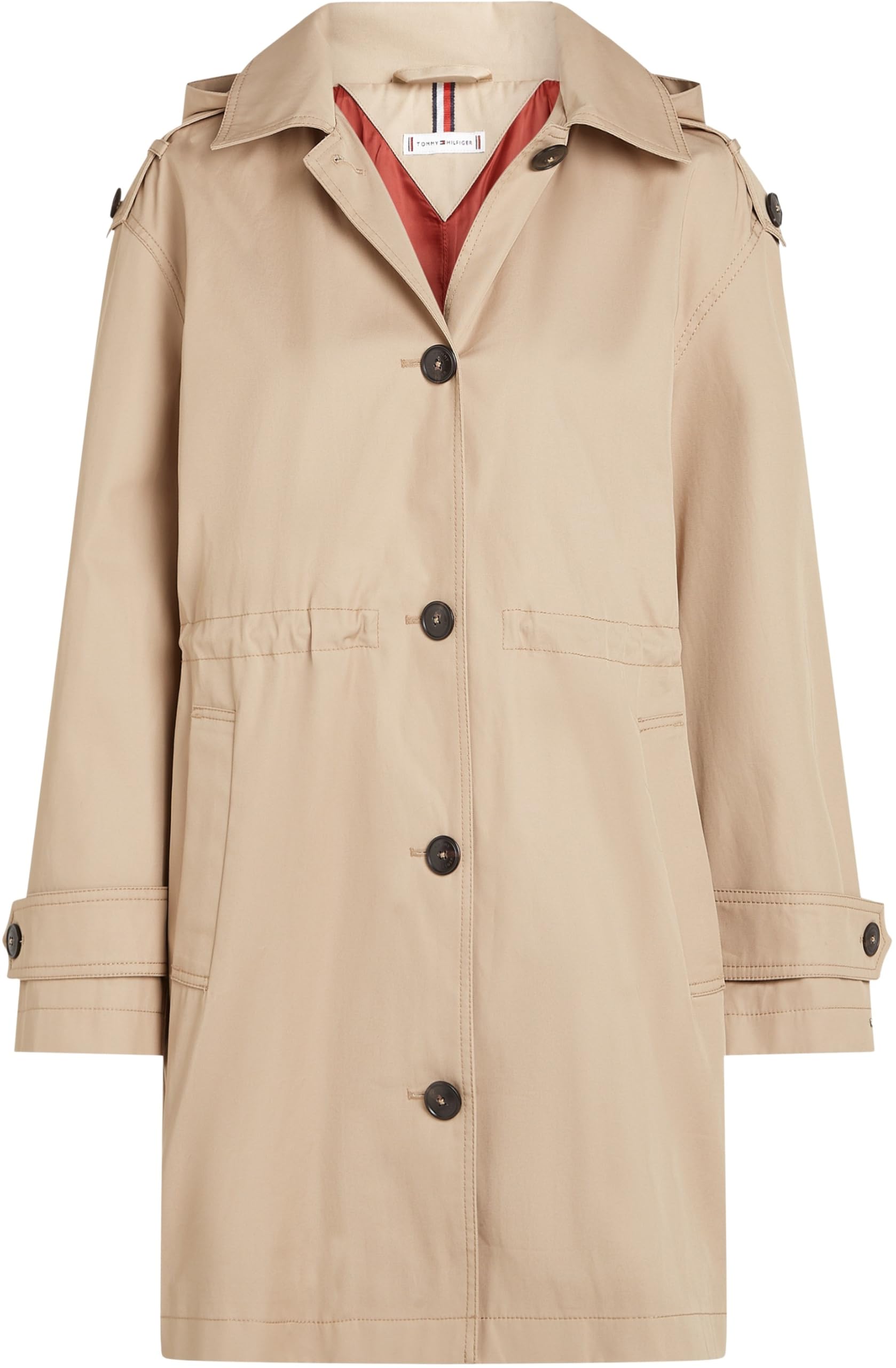 Tommy Hilfiger Donna Parka Cotton Hood Trench