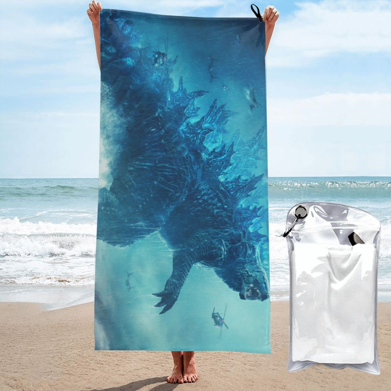 ゴジラ　キングオブモンスターズ　バスタオル ゴジラ キングオブモンスターズ バスタオル Amazon.co.jp