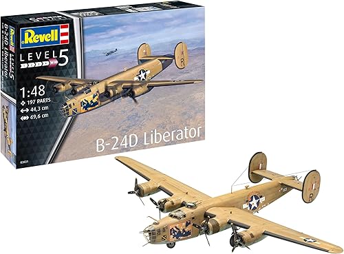 Revell RV03831 03831 B-24D Liberator Kit de modelo a escala 148, sin pintar