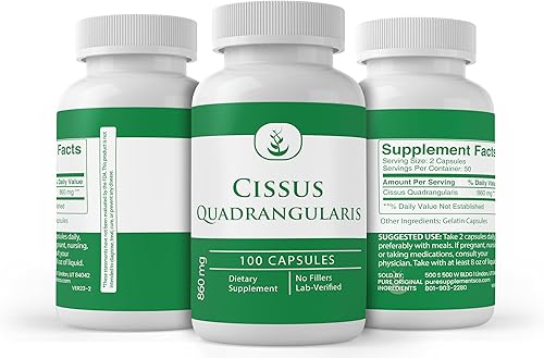 Miniatura 4 de PURE ORIGINAL INGREDIENTS Cissus Quadrangularis, (100 cápsulas) siempre puro, sin aditivos ni rellenos, verificado por laboratorio