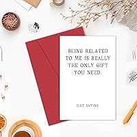 Vista 5 de Heollaok Divertida tarjeta de cumpleaños para hermano y hermana, linda tarjeta de cumpleaños de broma para primo o sobrina, tarjeta de feliz