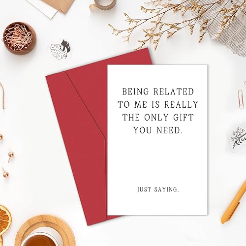 Miniatura 5 de Heollaok Divertida tarjeta de cumpleaños para hermano y hermana, linda tarjeta de cumpleaños de broma para primo o sobrina, tarjeta de feliz