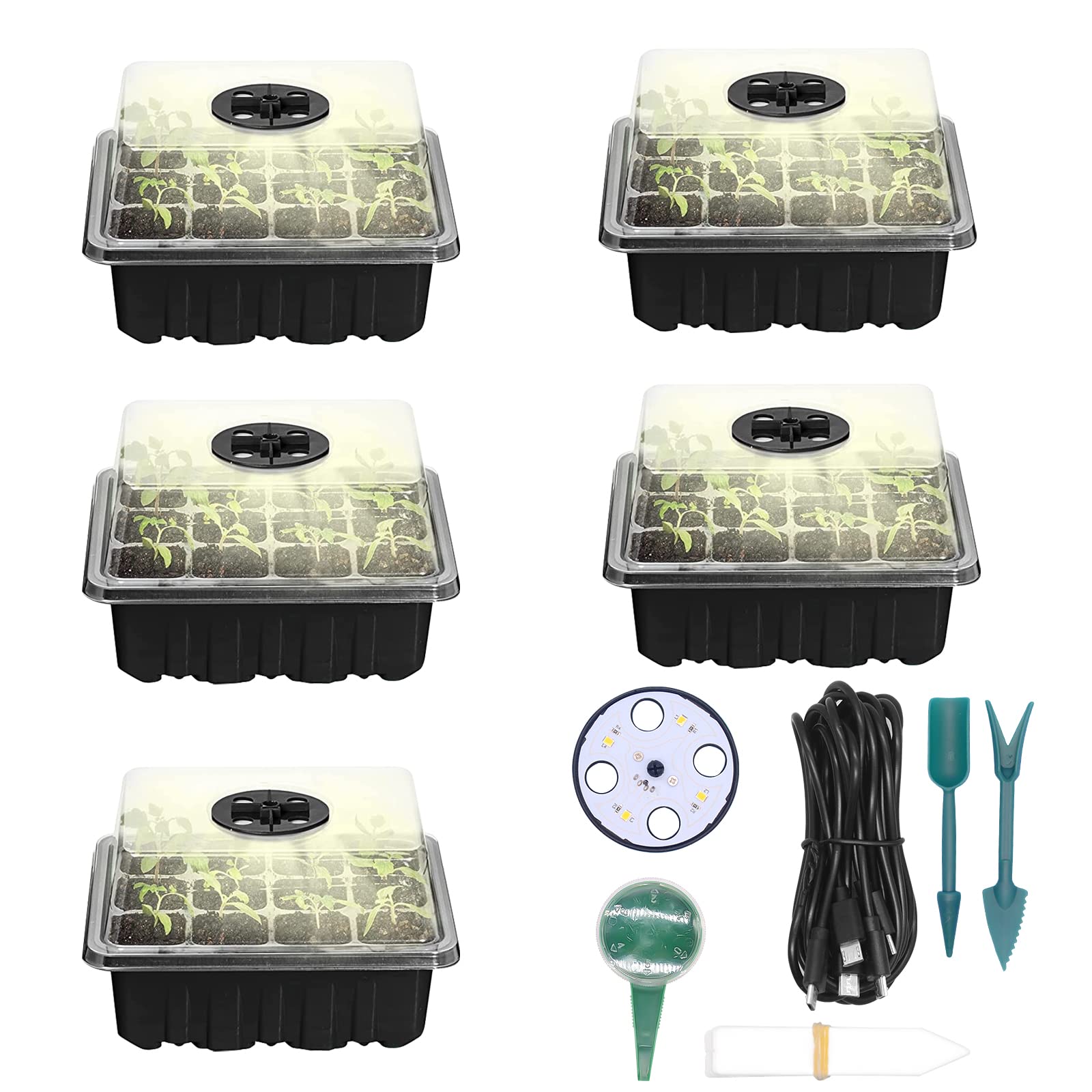 Buy Seed Starter Kit with Grow Light, Seed Starter Tray, Adjustable