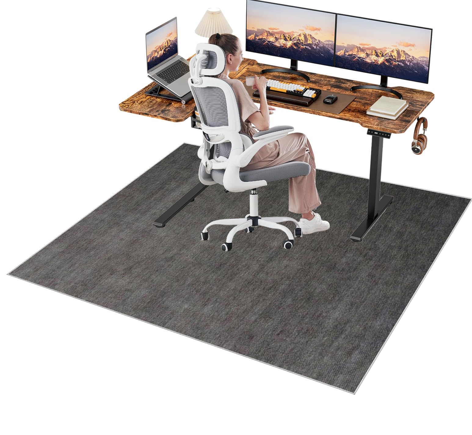 Lzrexnvofxg 0593A Heavy Duty Office Chair Mat For Hardwood Floor Computer Chair Mat For Low Pile Carpet Floor Protector Mat Desk Chair Mats For Rolling Chair Mats For Home Office Non Slip Office Rug 180 X 230 Cm