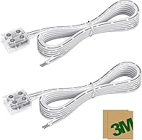 Vista 8 de EMITEVER Conectores de tira LED, 2 paquetes de conectores de luz de cinta LED, 2 pines, sin soldadura, tornillo de apriete, conector de extensión