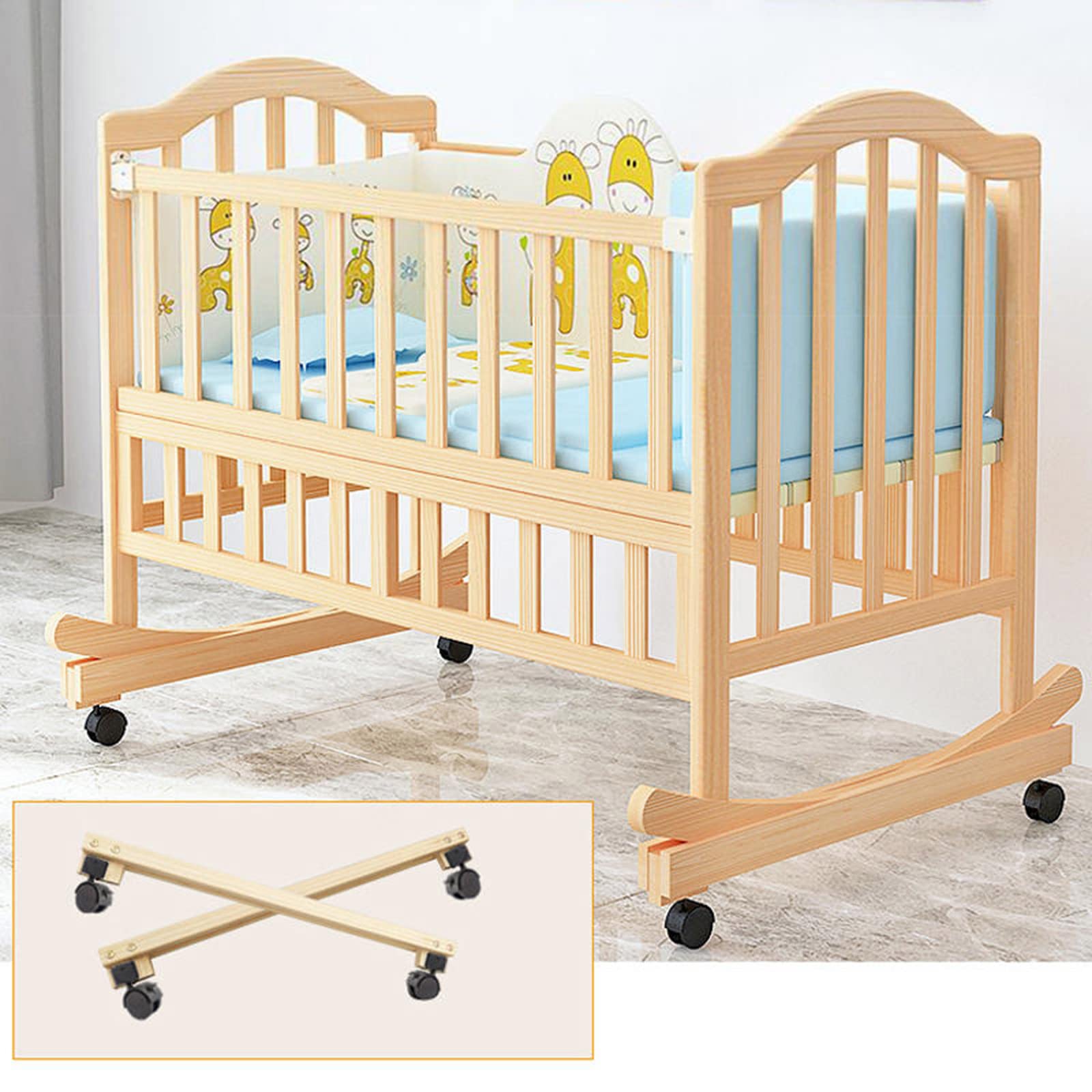 Rotelle girevoli a Forma di U da 4 Pezzi, rotelle per mobili Fai da Te, rotelle mobili per Supporto per Fiori, capacità di carico 60 kg, Ruote girevoli con Freno con Viti (Nero), 2