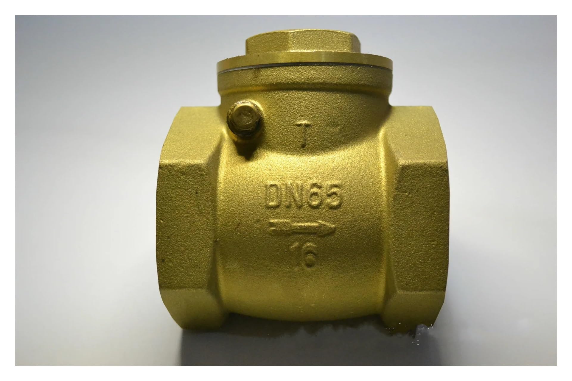 DN65" DN80" DN100" Zawór zwrotny BSPP zapobiegający cofaniu się wody Złoty(DN65)