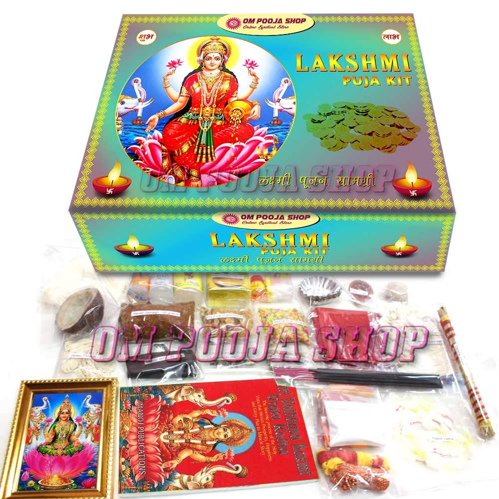 Buy Lakshmi Puja Kit Pooja Samagri for Hindul Goddess Laxmi Festival Om