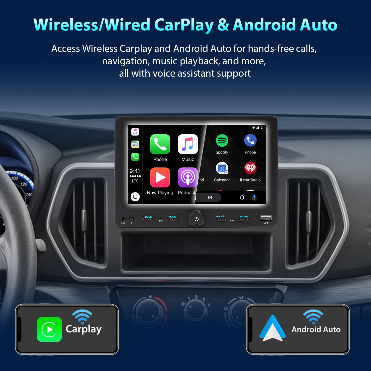 Alondy Single Din Car Radio Touchscreen (7