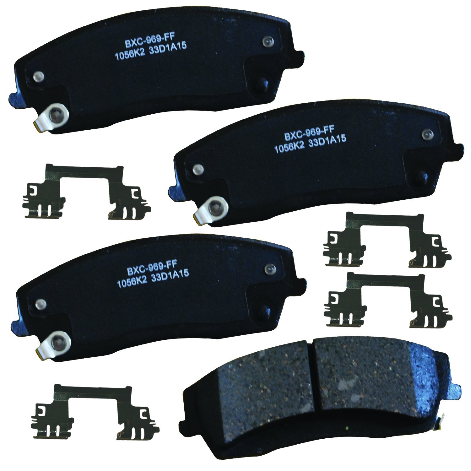 Bendix Premium SBC1056K2 Ceramic Front Brake Pads for Chrysler 300 2010-2005, 300 2015, 300 2019-2017, 300 2023-2021, Dodge Challenger 2017-2014, Challenger 2023-2019, Charger 2023-2015