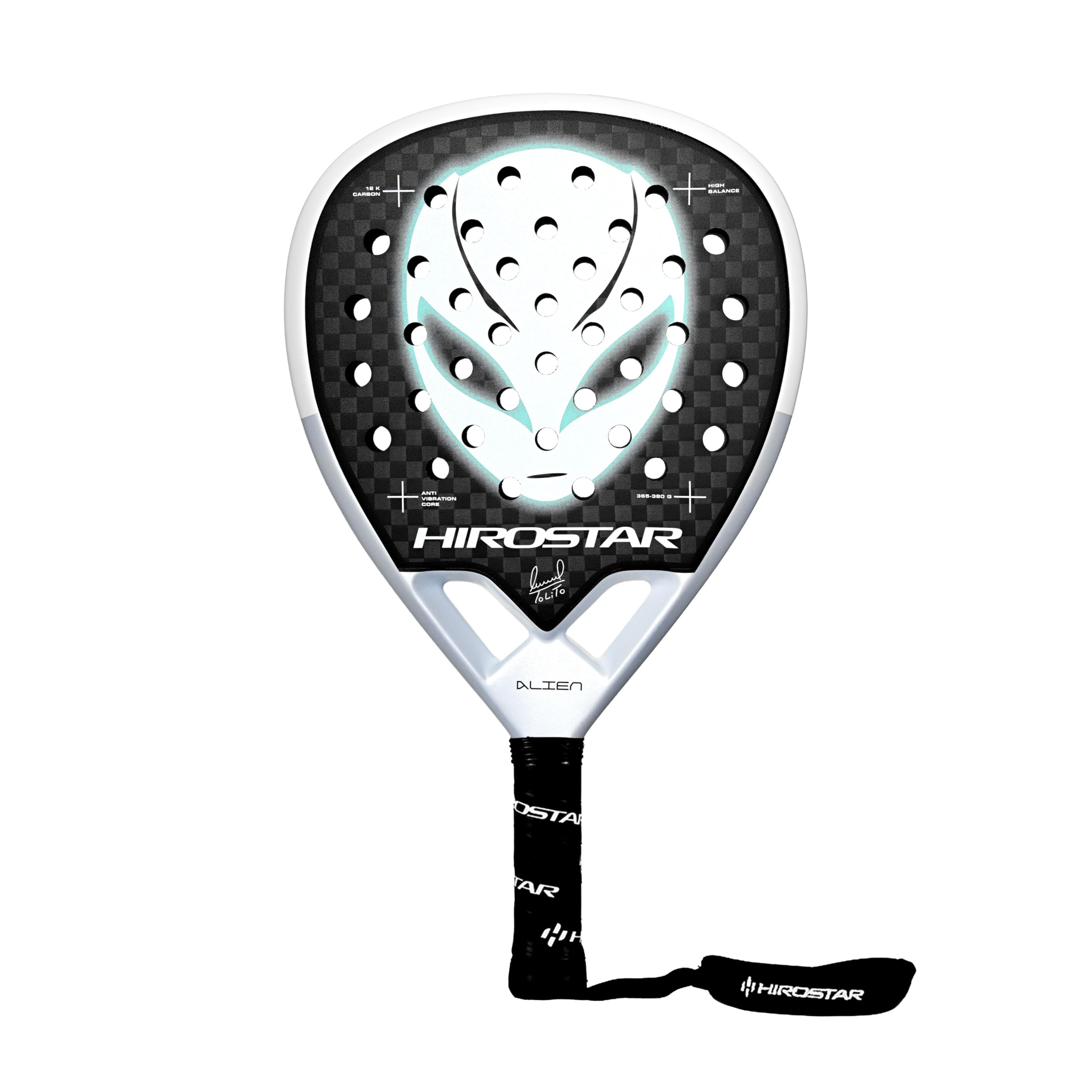 Racchetta Padel Alien 2025 | Racchetta da Padel Con Forma a Diamante, 100% Carbonio 12K, Bilanciamento Medio/Alto, Peso 365g - 380g