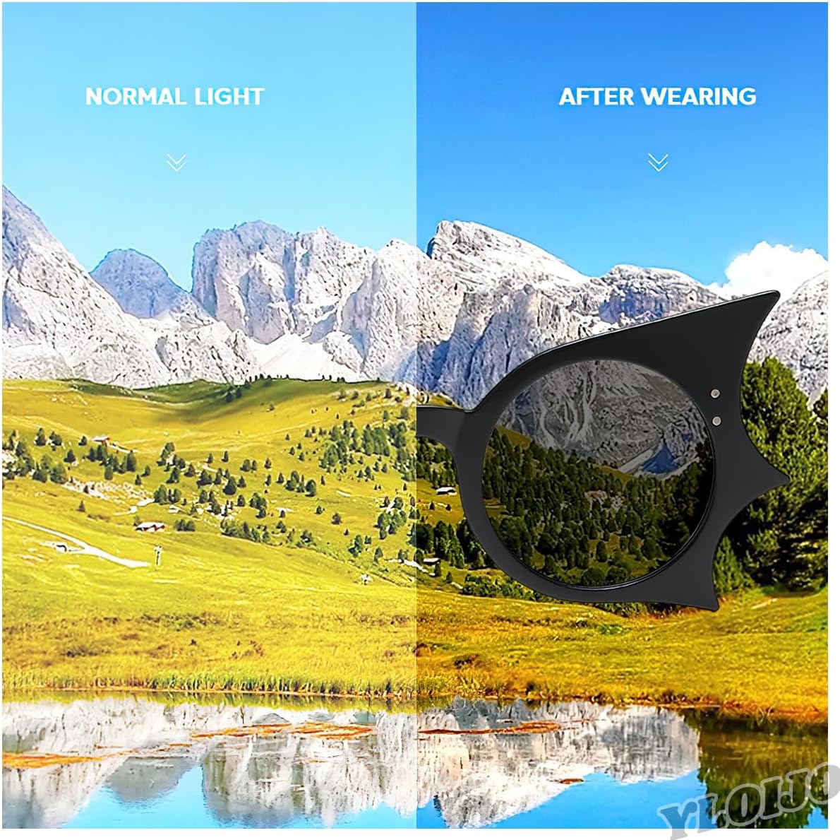 Bat Sunglasses Retro Punk Hip Hop Style Black Sunglasses for Halloween Everyday Life and Party Fashion - Image 5