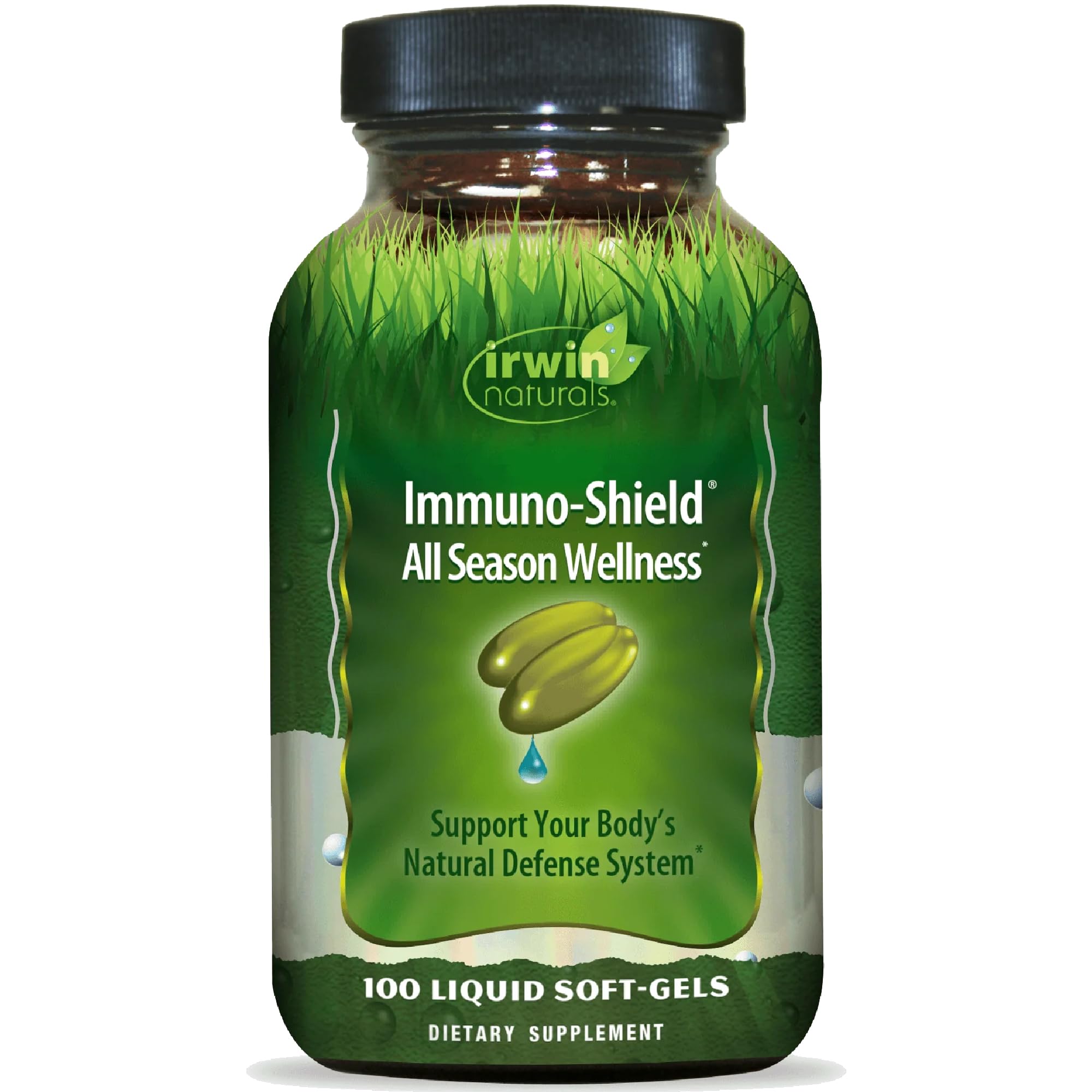 Irwin Naturals, Immuno-Shield, All Season Wellness, 100 Liquid Soft-Gels - 326241