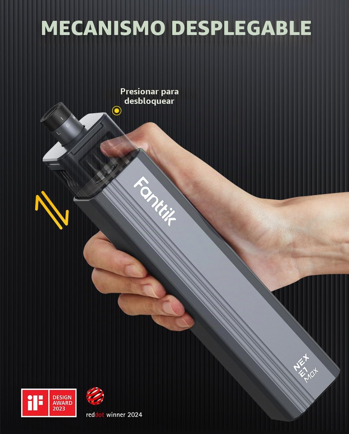 Fanttik Mini destornillador eléctrico, juego de destornilladores de precisión con 50 puntas de precisión magnéticas, par de 2 engranajes, sin cable, para cámara de teléfono, reloj portátil (Gris)