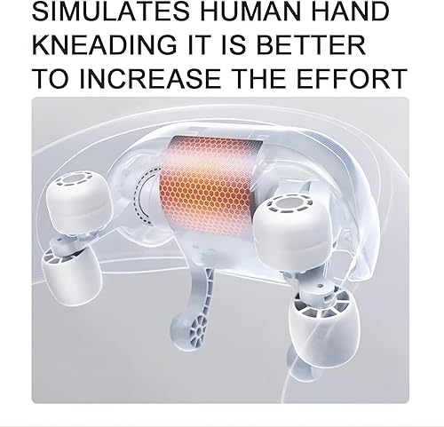 Miniatura 8 de Masajeador de cuello, masajeador Shiatsu de espalda y cuello con calor, masajeador eléctrico de hombros y cervical, almohada de masaje para cuello,