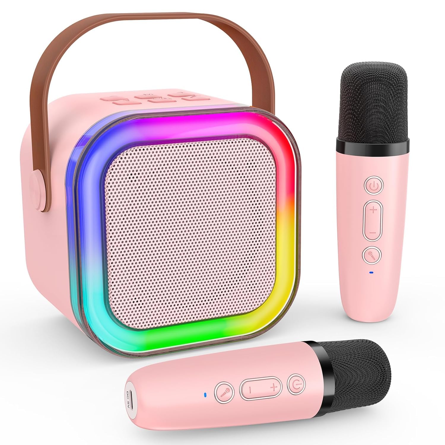 YGM Acoustic Foams® Kids Karaoke Mic with Speaker for Singing | Karaoke Microphone with Wireless Speaker | Mike for Kids Singing | Birthday Gift Toy for Girls & Boys (2 Mic, Any Available Colour)-image-27