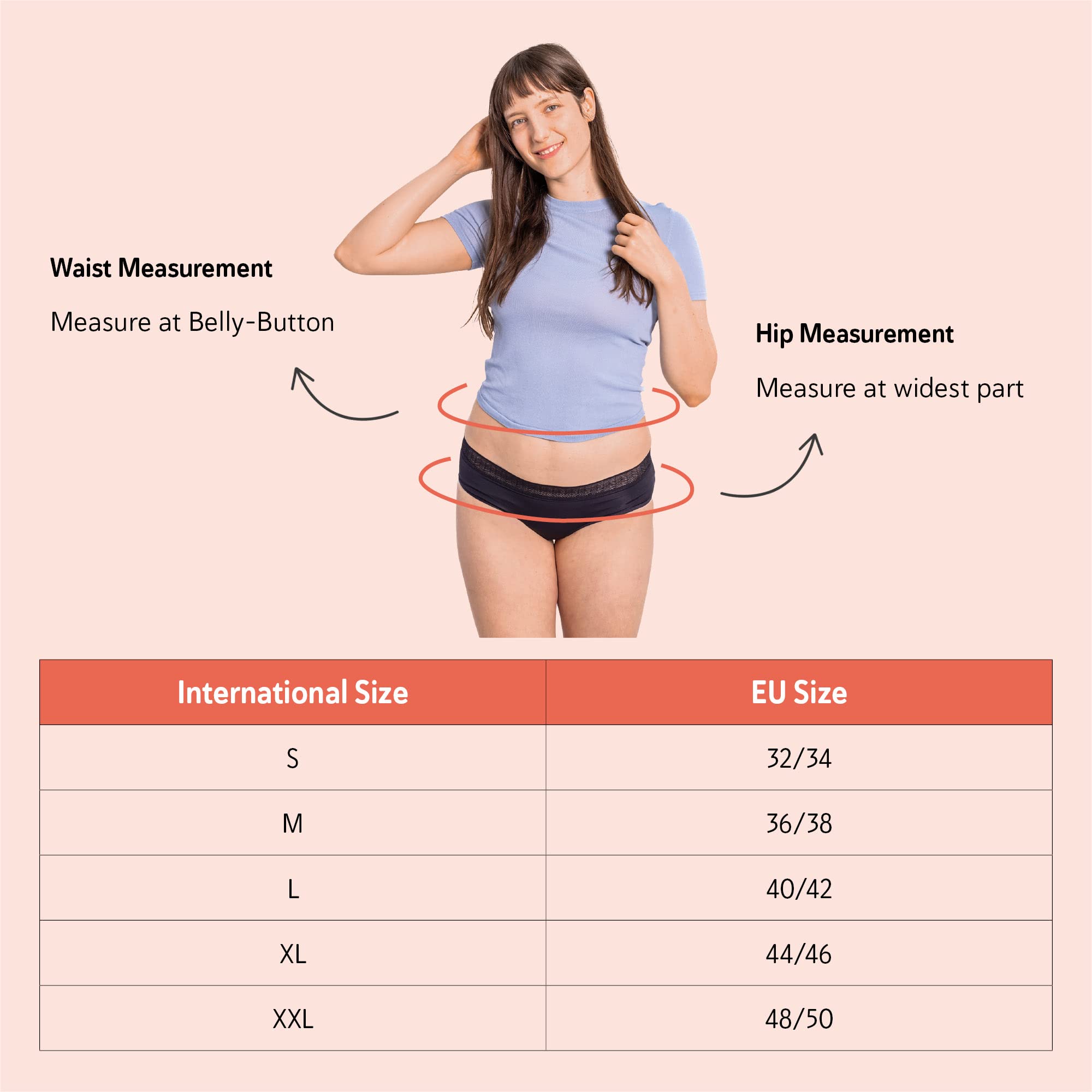 Selenacare Ropa interior menstrual para mujer, lavable, 100% vegana, sostenible, 25 ml, Negro , M