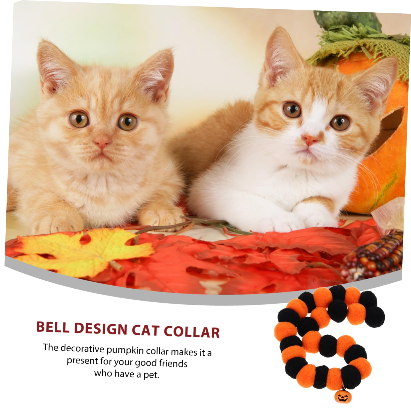 Sosoport 10stücke Verstellbares Katzenhalsband Mit Glöckchen Und Kürbisdesign Waschbar Für Halloween-Partys Geeignet Komfortabel Und Hautfreundlich Für Katzen Und Kleine Hunde