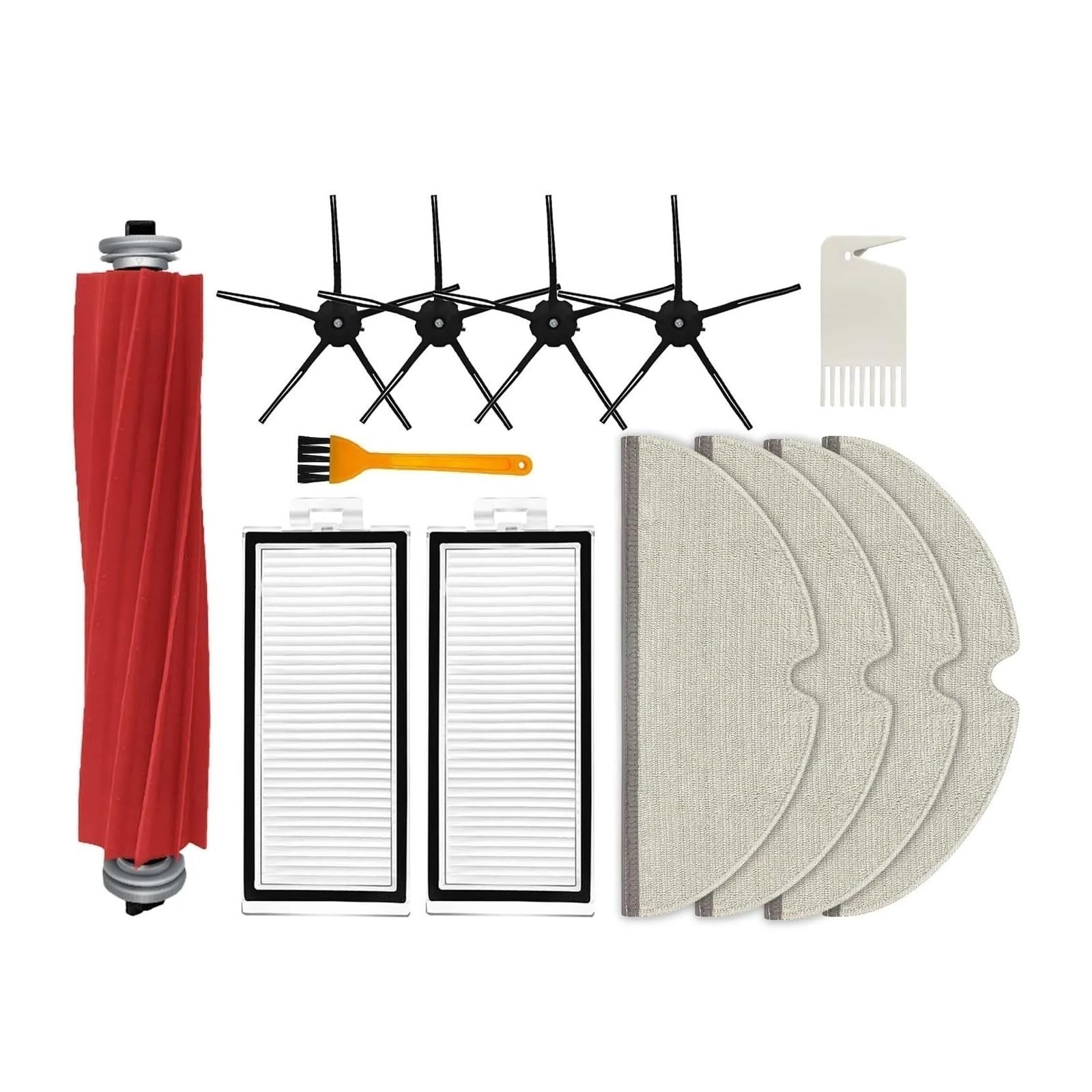 PORRSYDCD Main Side Brush Hepa Filter Mop Cloths Dust Bag，Compatible With Roborock Q7 MAX+ / Q7+ / Q7 / T8 Robot Vacuum Cleaner Accessories(Set B)